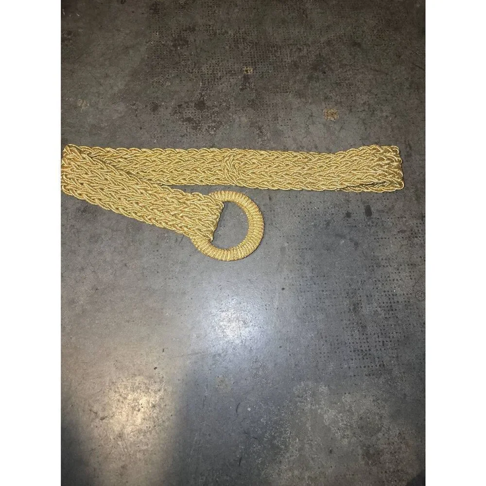 Braided Gold Metallic abelt